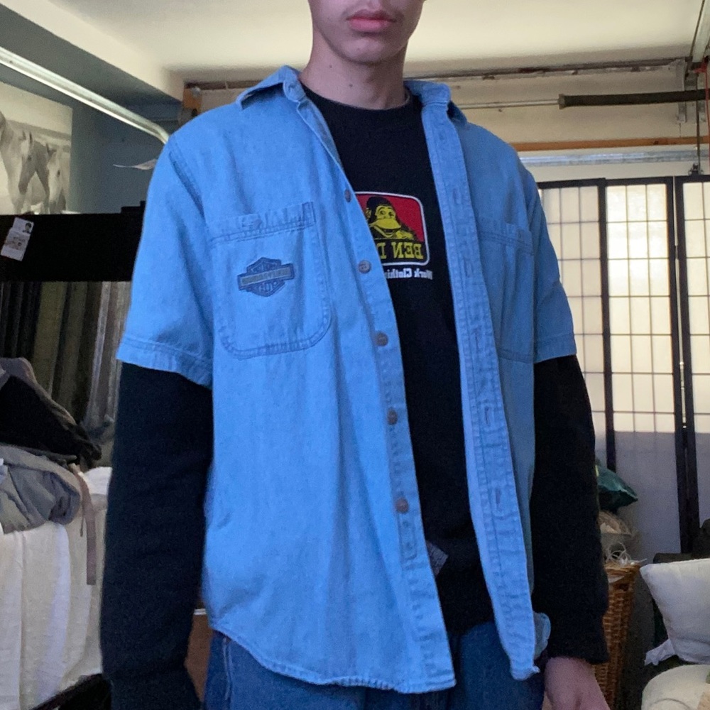 Harley-Davison Motorcycles Denim Shirt